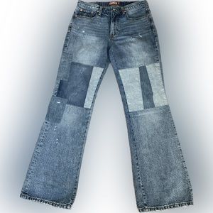 NWOT!  Lucky Brand Patches Hemp Boyfriend Midrise Flare